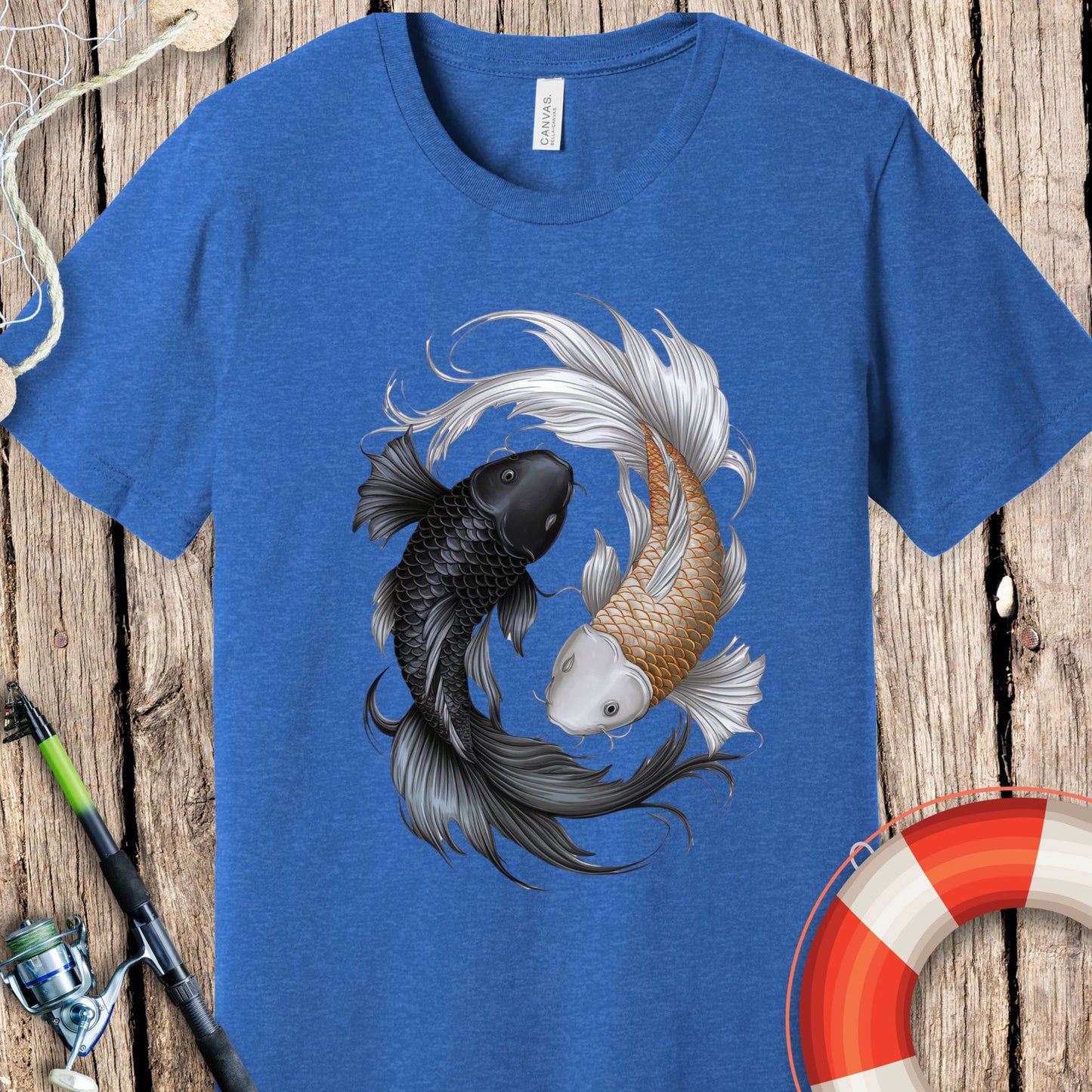 Fish Koi Yin Yang T-Shirt