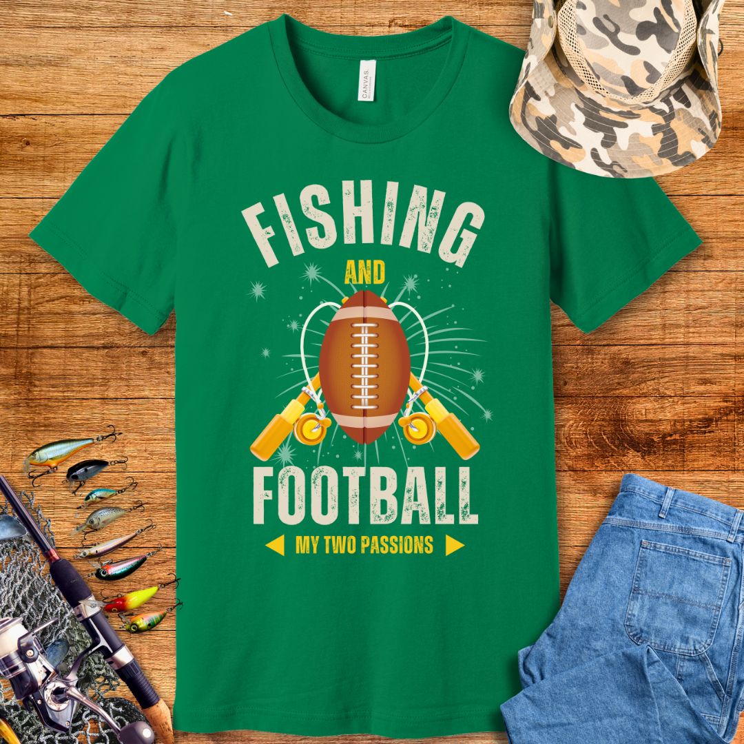 Fishing & Football T-Shirt