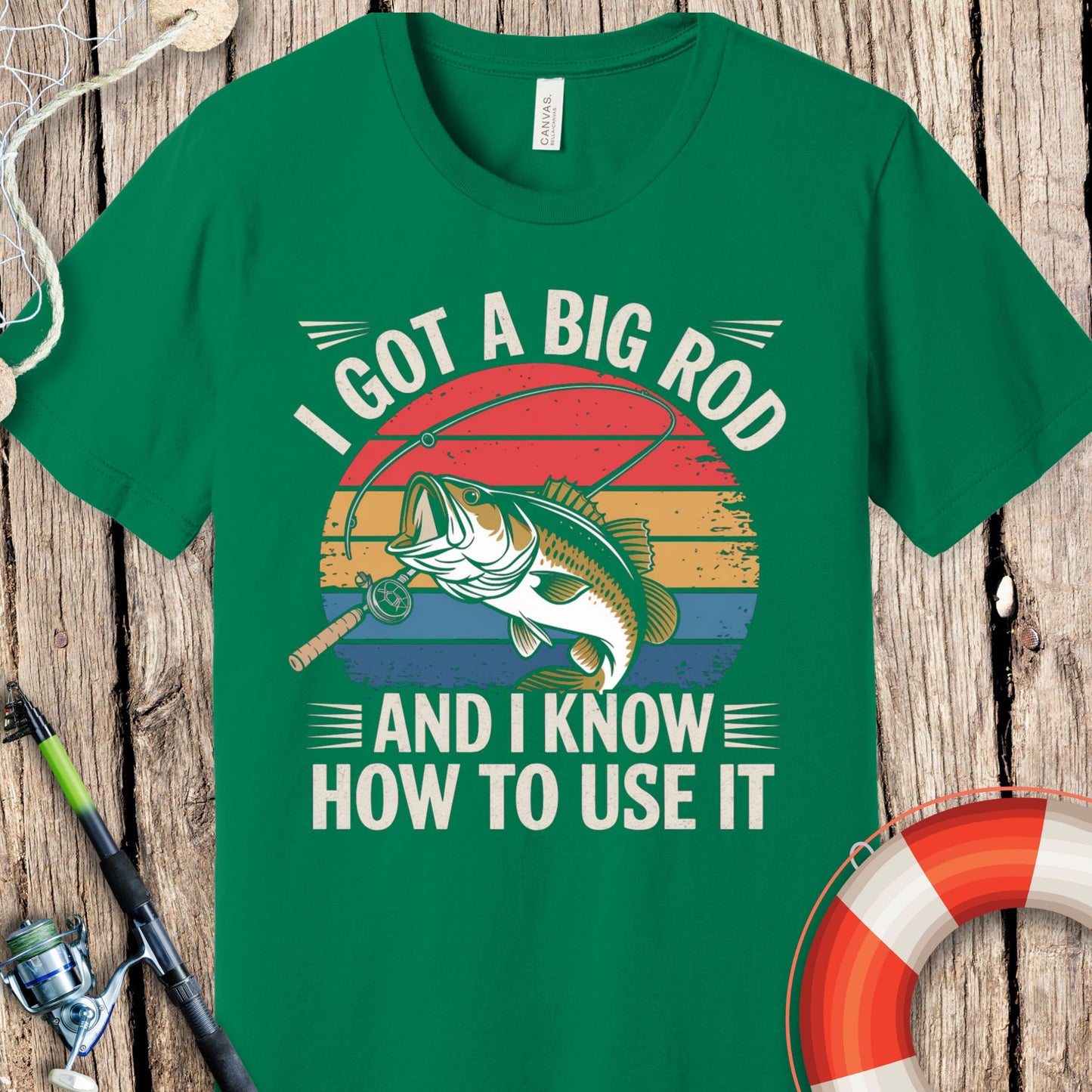 I Got A Big Rod Fishing T-Shirt