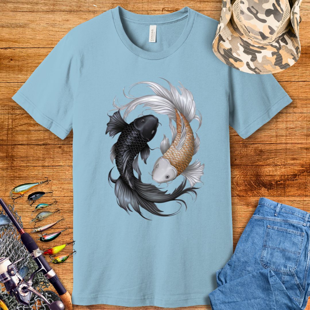 Fish Koi Yin Yang T-Shirt