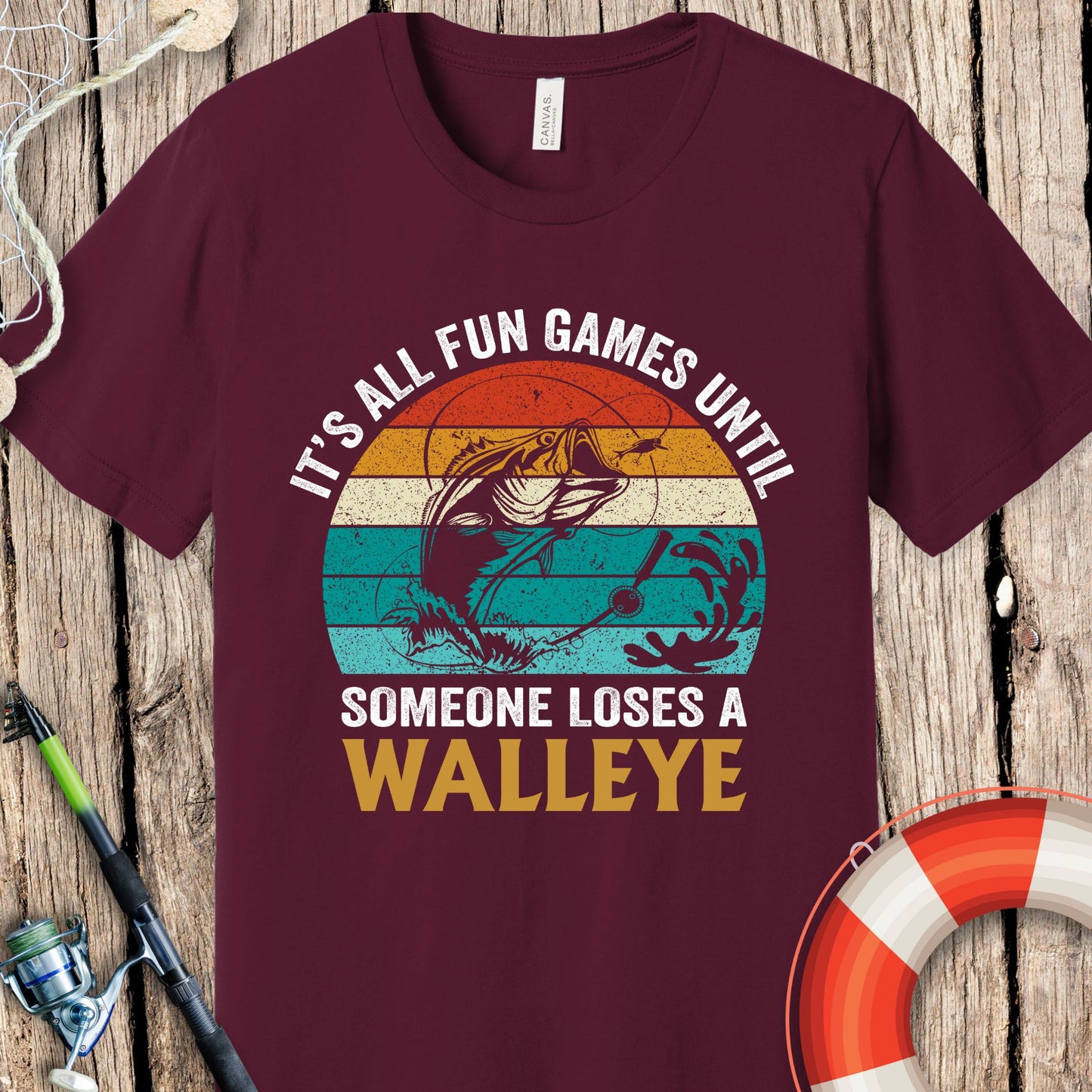 It's All Fun & Games Fishing T-Shirt