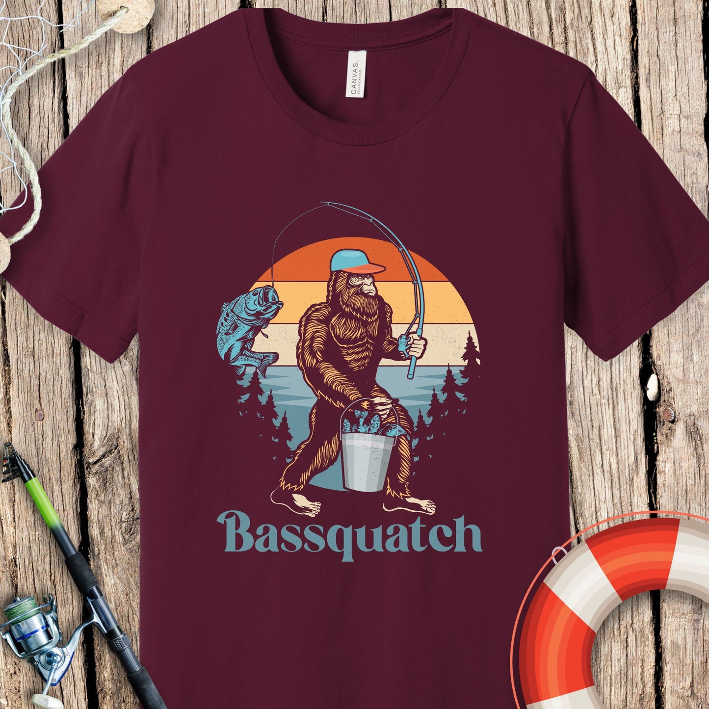 Bassquatch Fishing T-Shirt