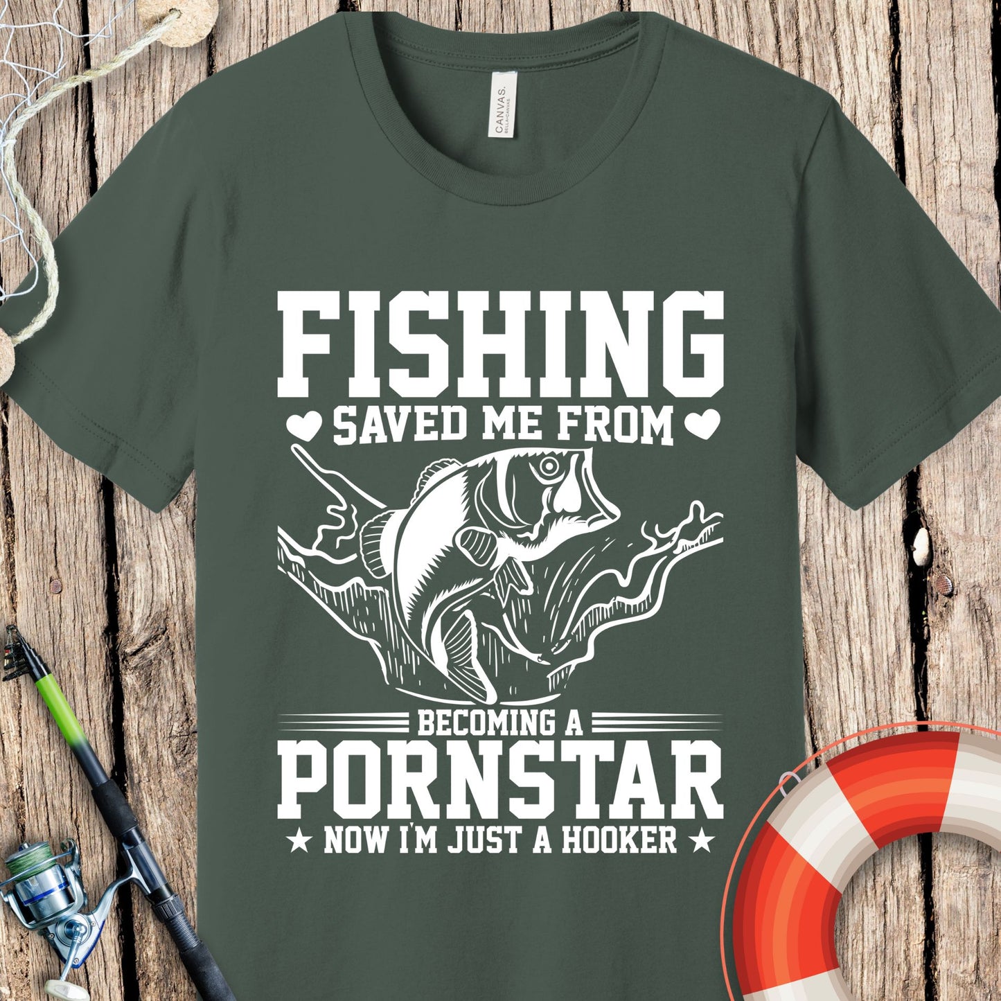 Fishing Saved Me T Shirt