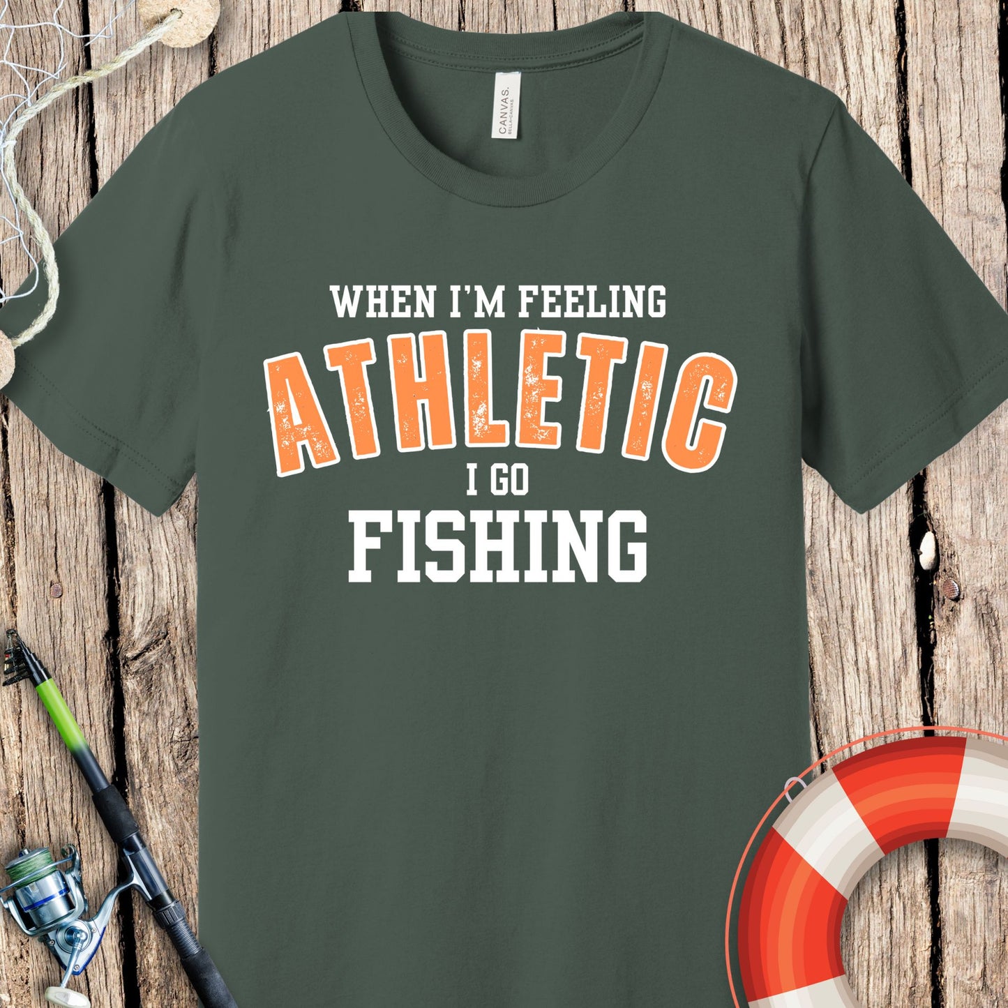 Athletic Fishing T-Shirt