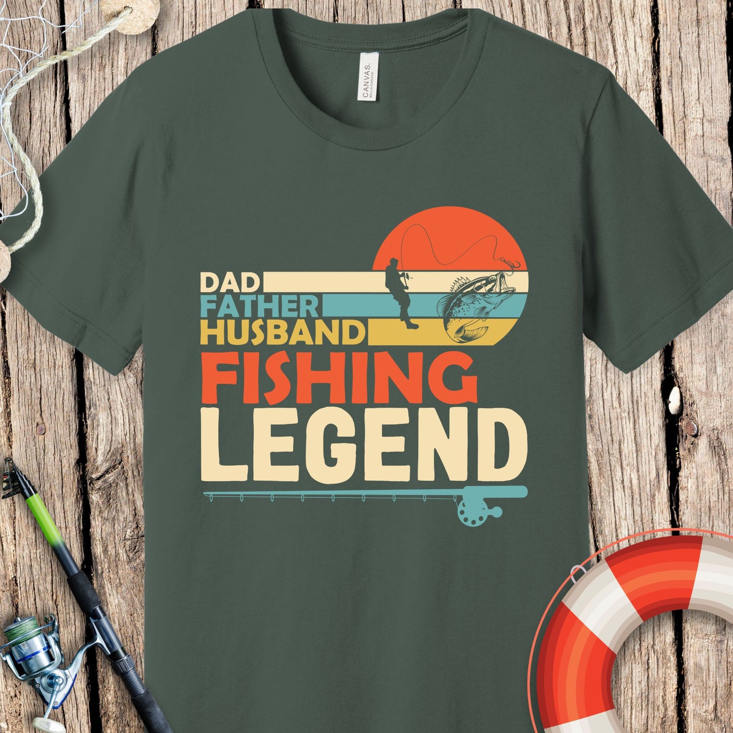 Dad Fishing Legend T-Shirt