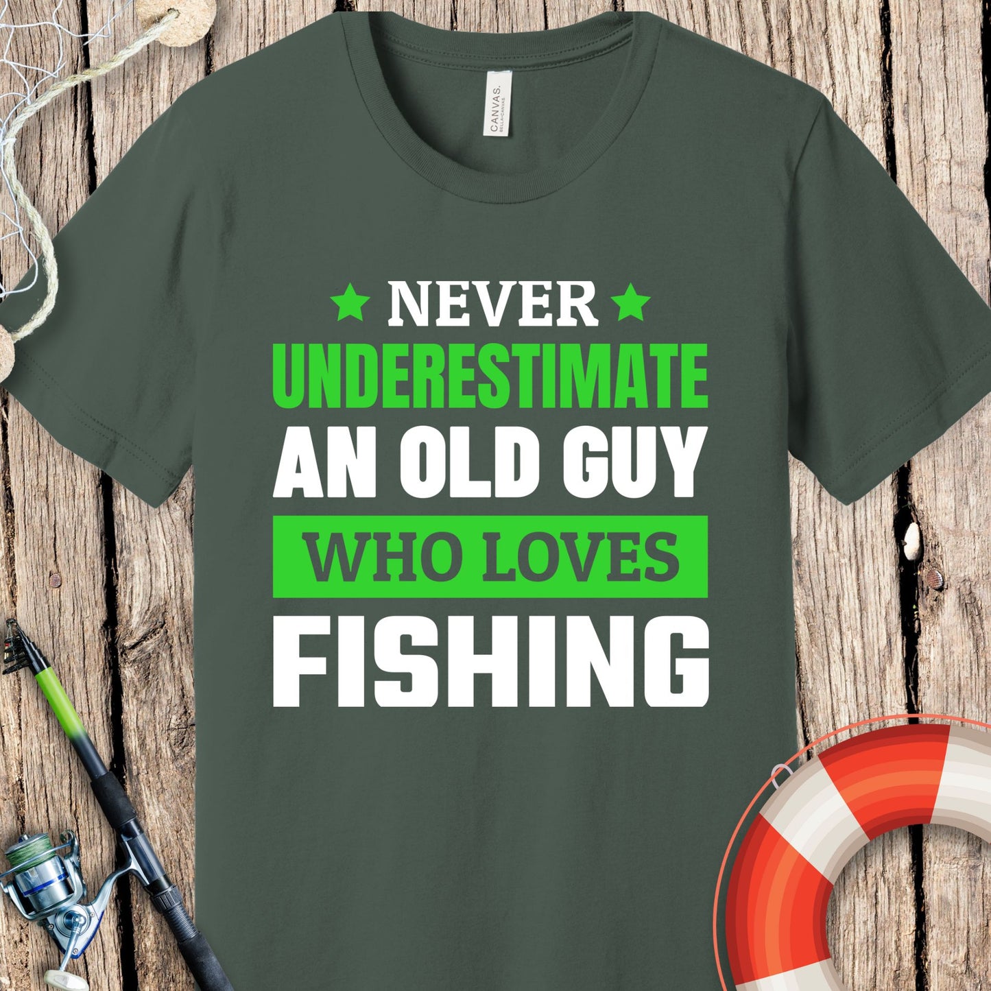 Never Underestimate An Old Guy T-Shirt