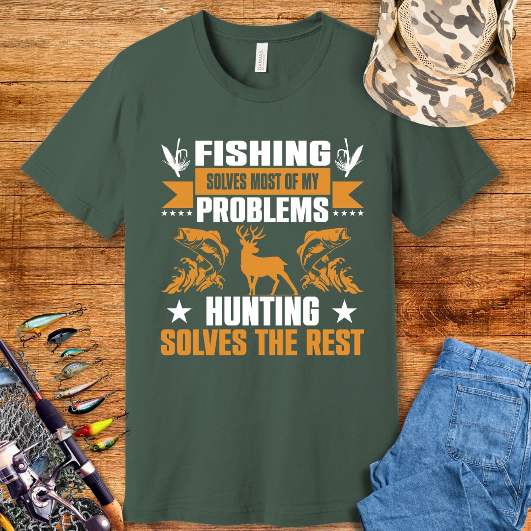 Fishing Solves Problem T-Shirt