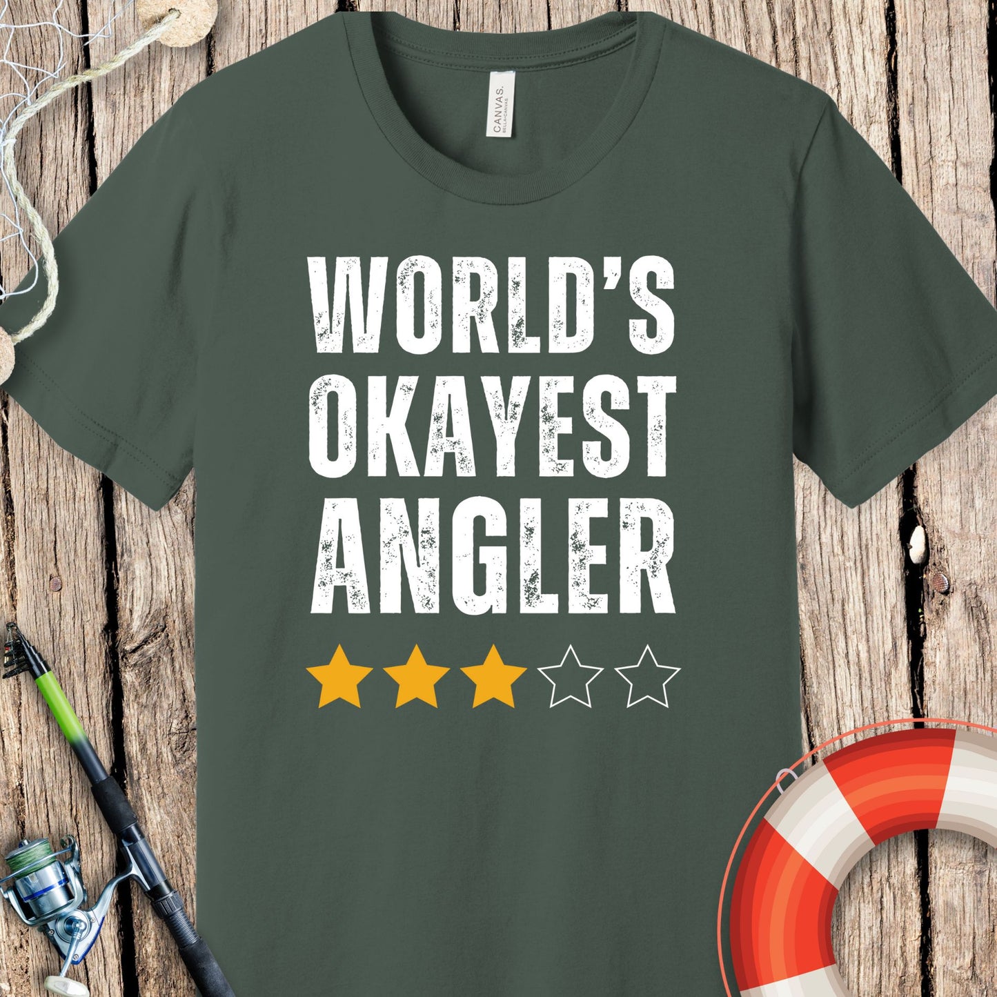 World's Okayest Angler T-Shirt