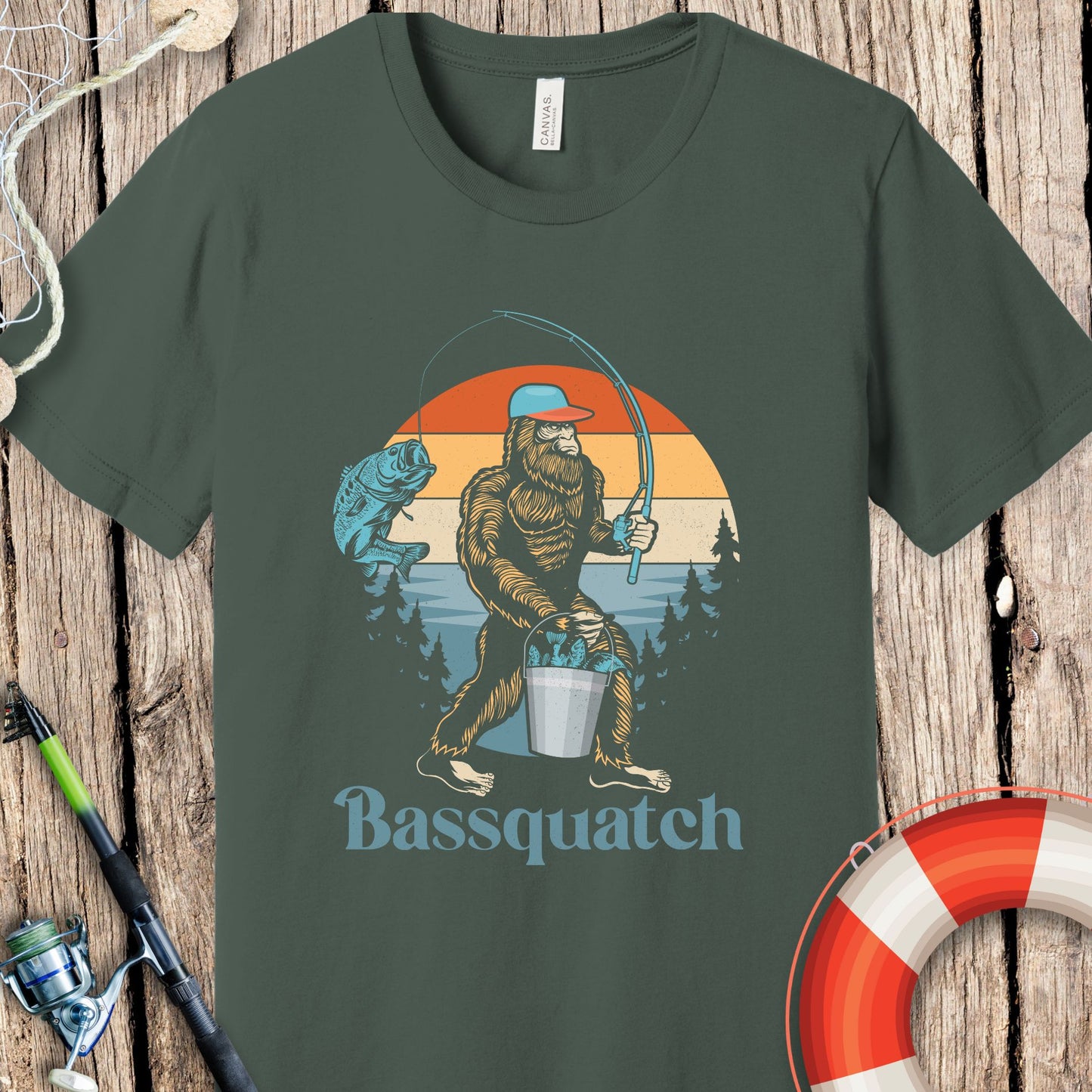 Bassquatch Fishing T-Shirt