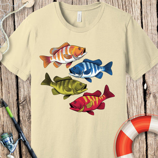 Abstract Colorful Fish T-Shirt