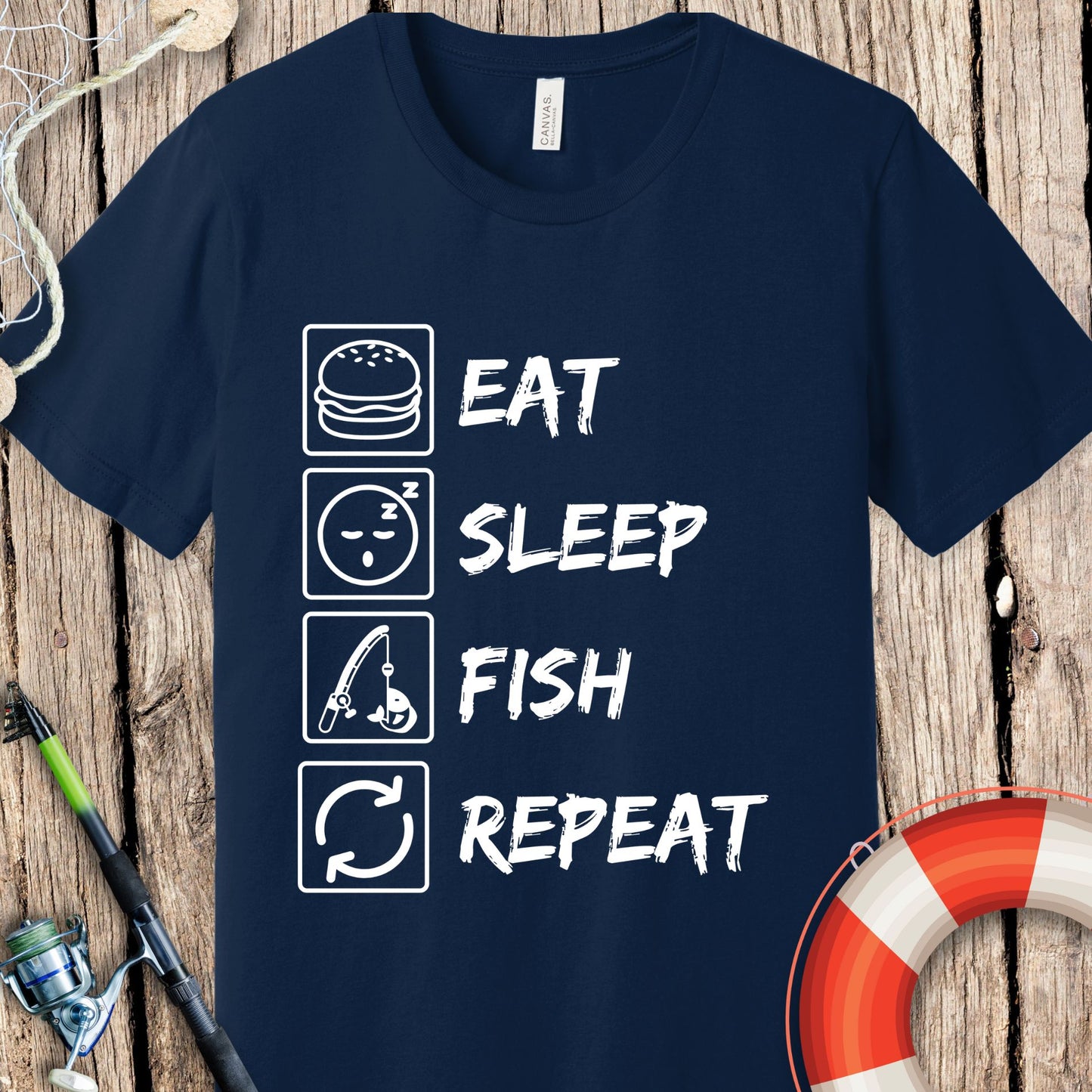 Eat Sleep Fish T-Shirt