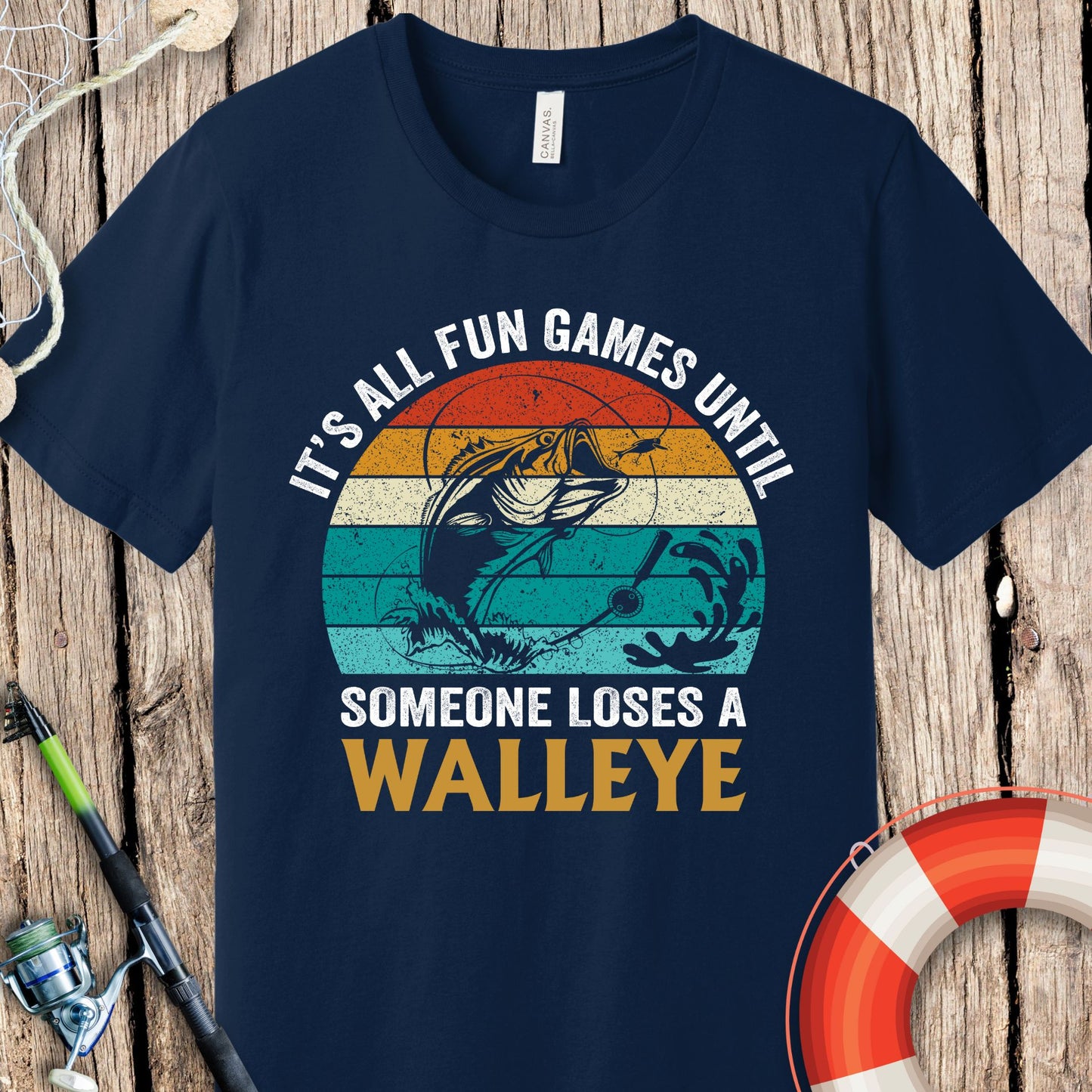 It's All Fun & Games Fishing T-Shirt