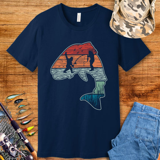 Bigfoot Fish T Shirt