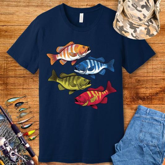 Abstract Colorful Fish T-Shirt