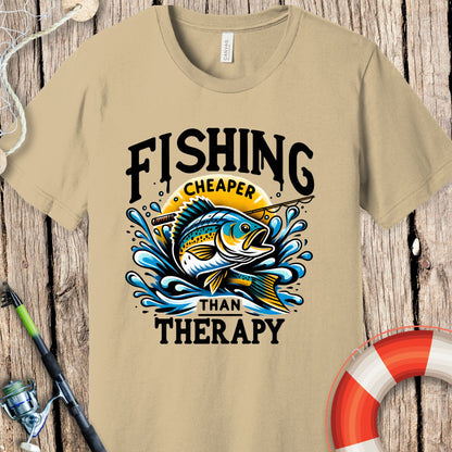 Fishing Cheaper Than Therapy T-Shirt
