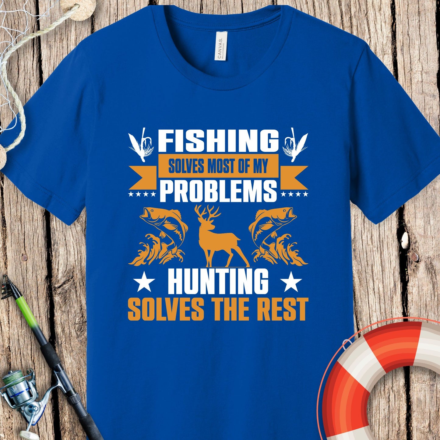 Fishing Solves Problem T-Shirt