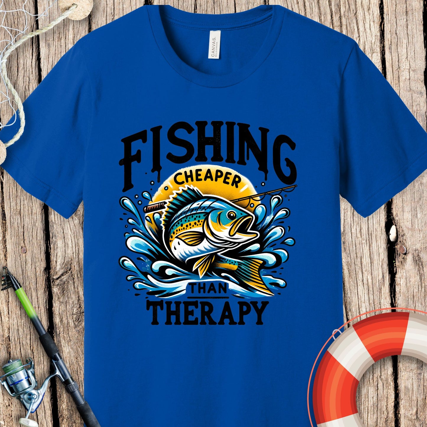 Fishing Cheaper Than Therapy T-Shirt