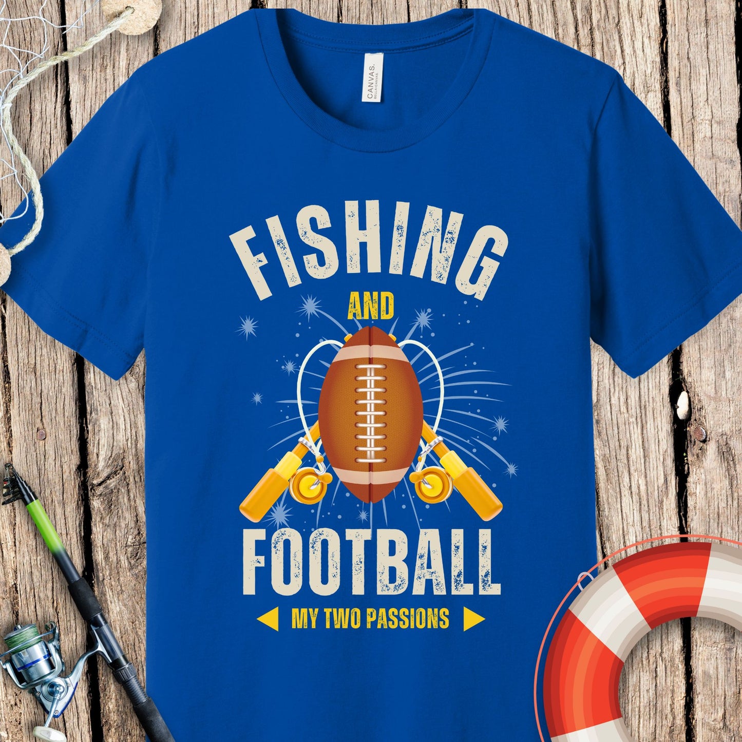 Fishing & Football T-Shirt