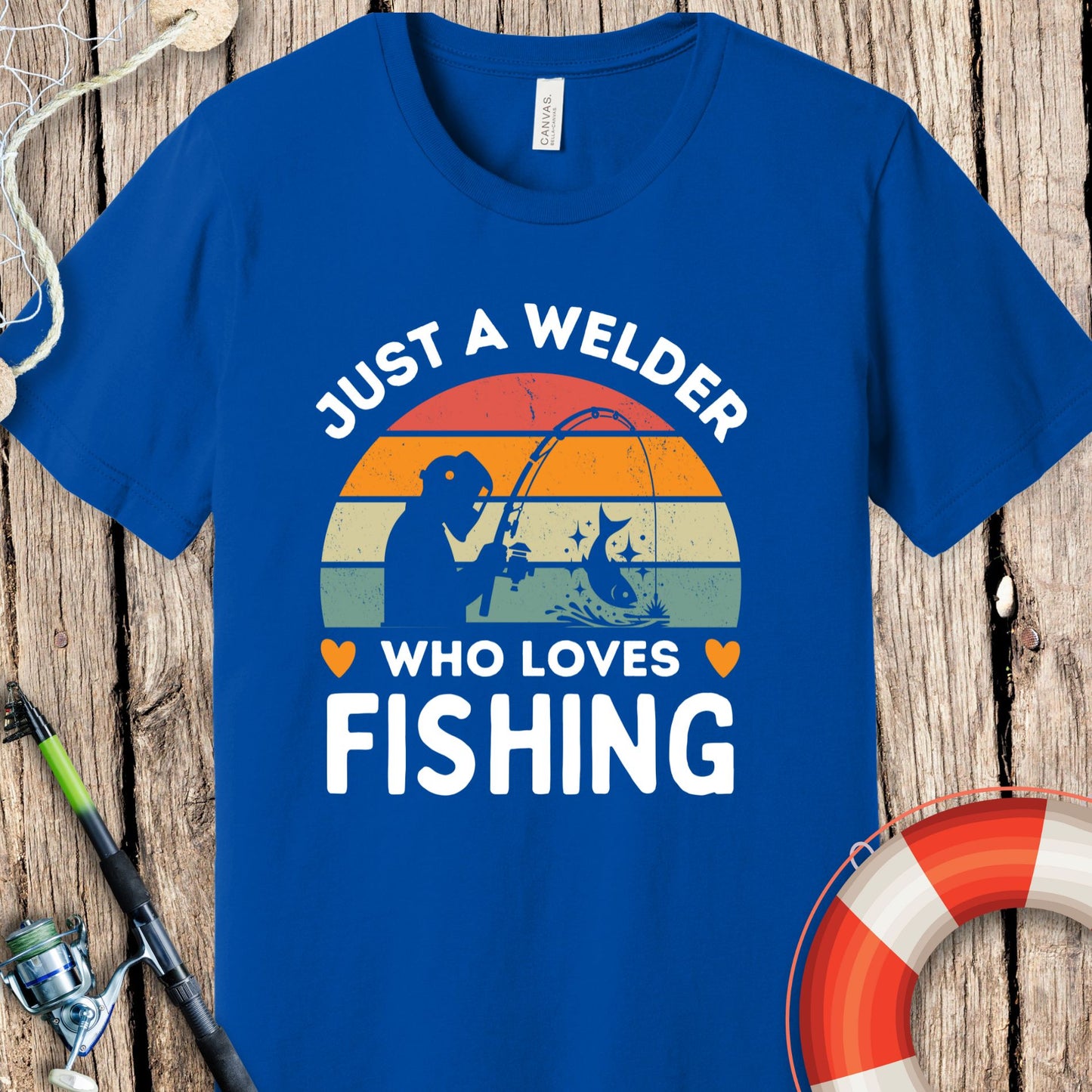 Just A Welder Fishing T-Shirt