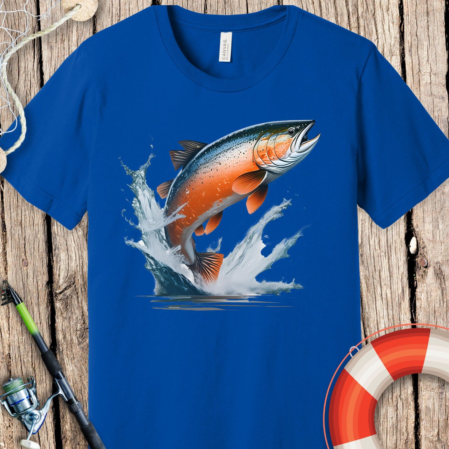 Salmon Fishing T Shirt