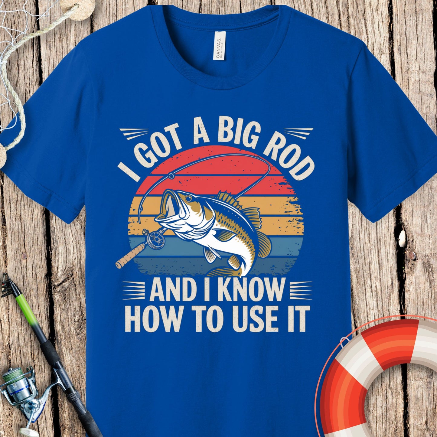 I Got A Big Rod Fishing T-Shirt