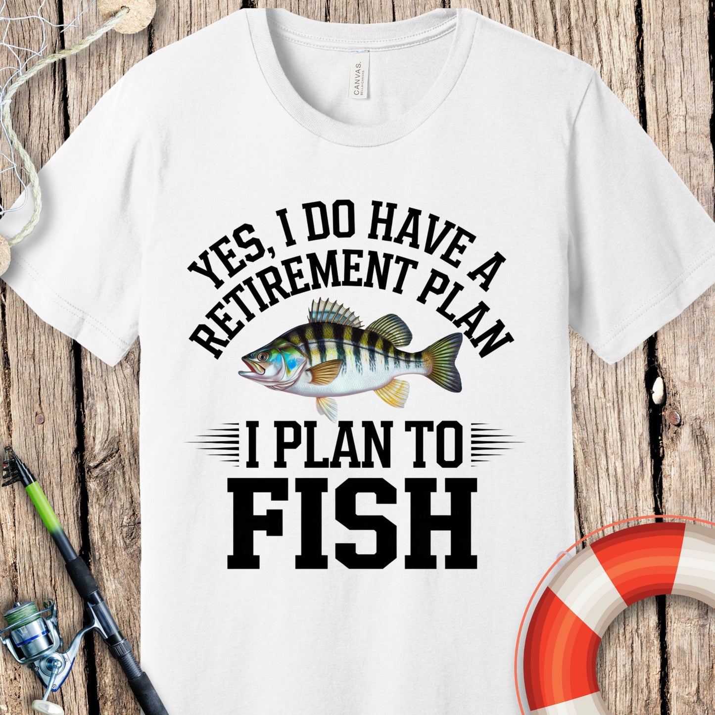 Retirement Plan Fishing T Shirt