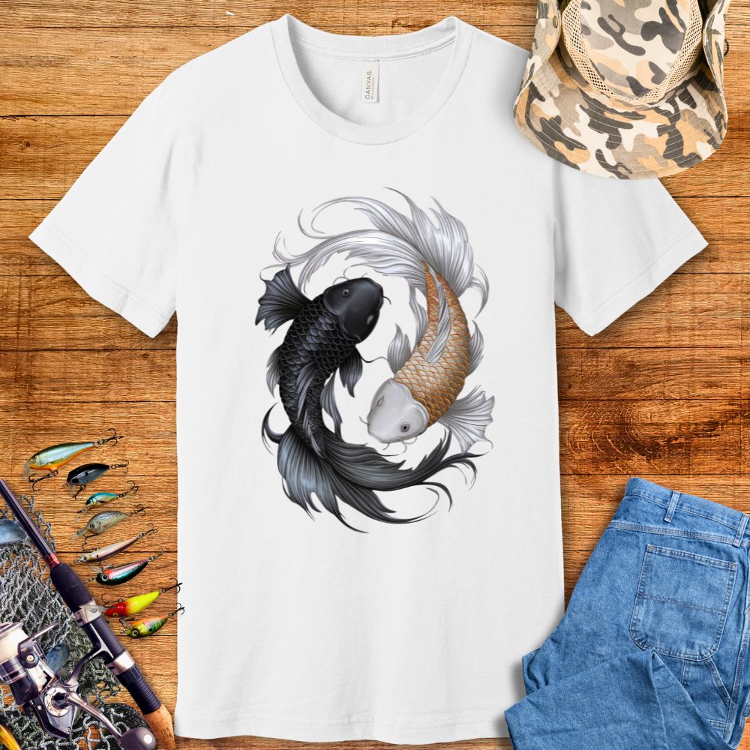 Fish Koi Yin Yang T-Shirt