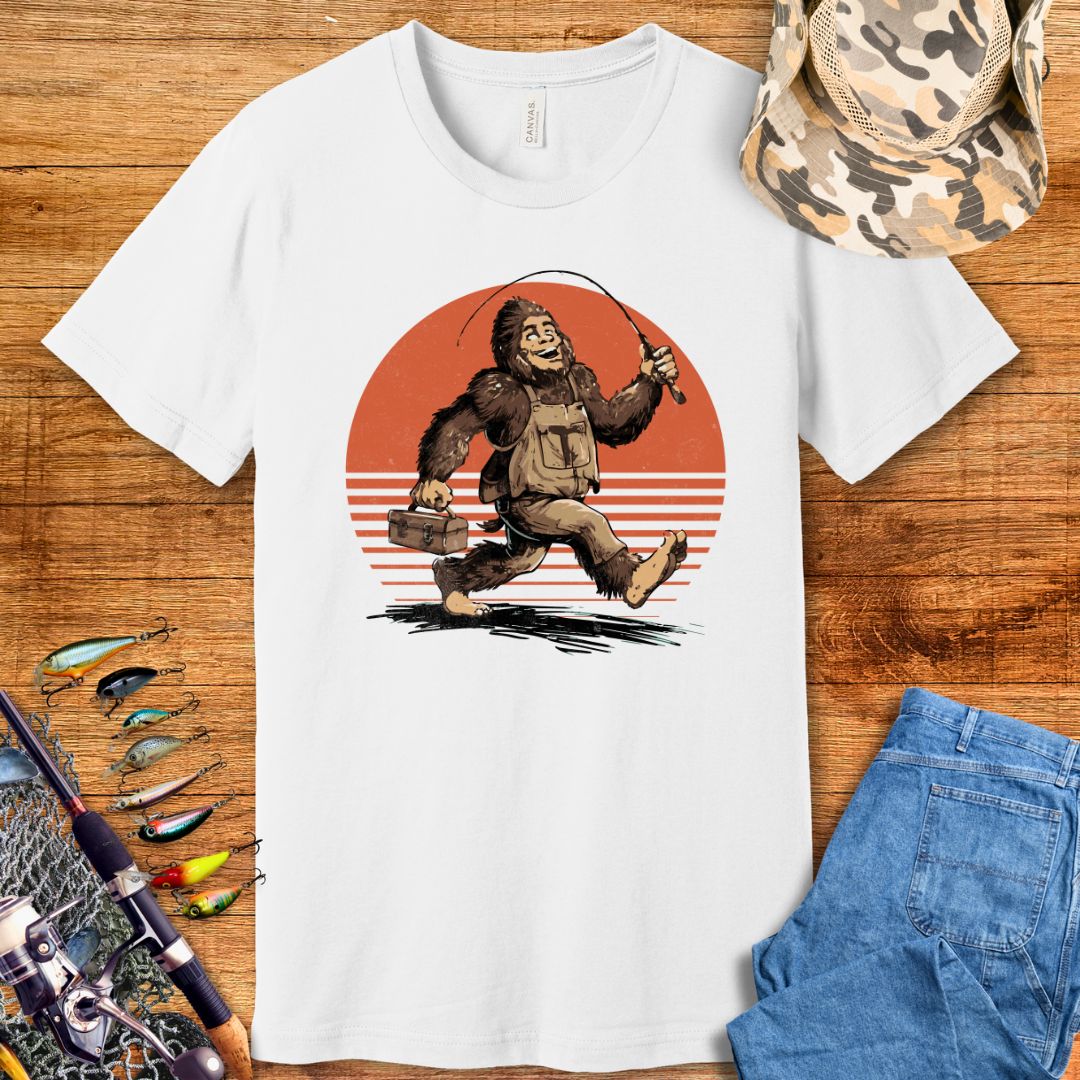 Bigfoot Fishing T-Shirt